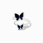 Silver-tone Butterfly Open Mood Ring,