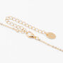 Gold Pearl &amp; Initial Necklace &amp; Earrings Set - K,