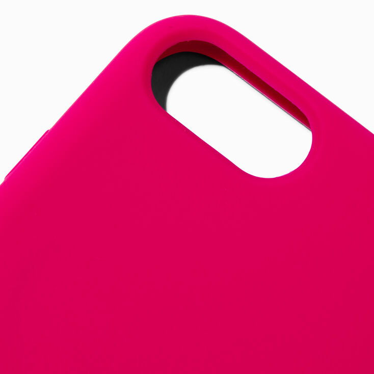 Solid Hot Pink Silicone Phone Case - Fits iPhone&reg; 6/7/8/SE,