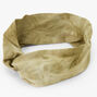 Tie Dye Twisted Headwrap - Olive Green,