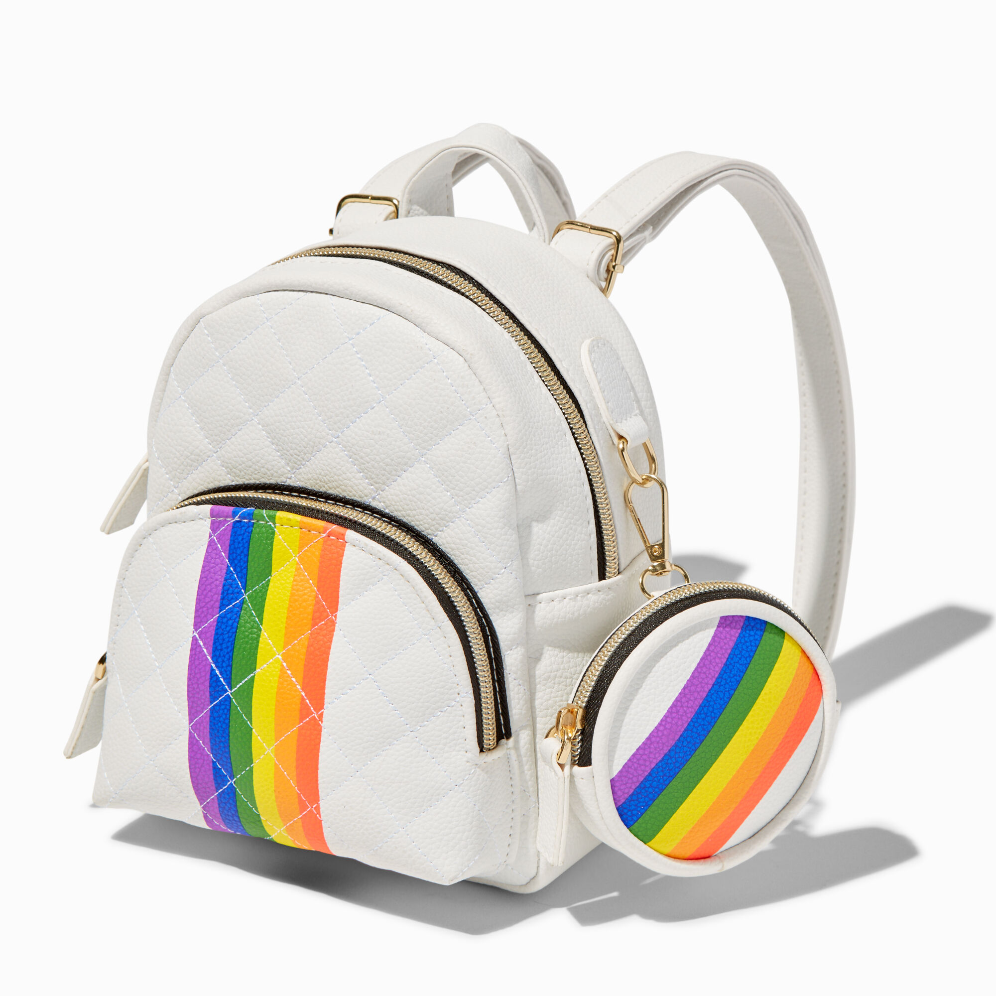 Rainbow mini backpack cheap