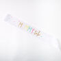 Mommy To Be Glitter Sash - White,