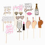Bachelorette Party Photo Booth Props Set - 14 Pack,