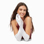 White Satin Long Gloves,