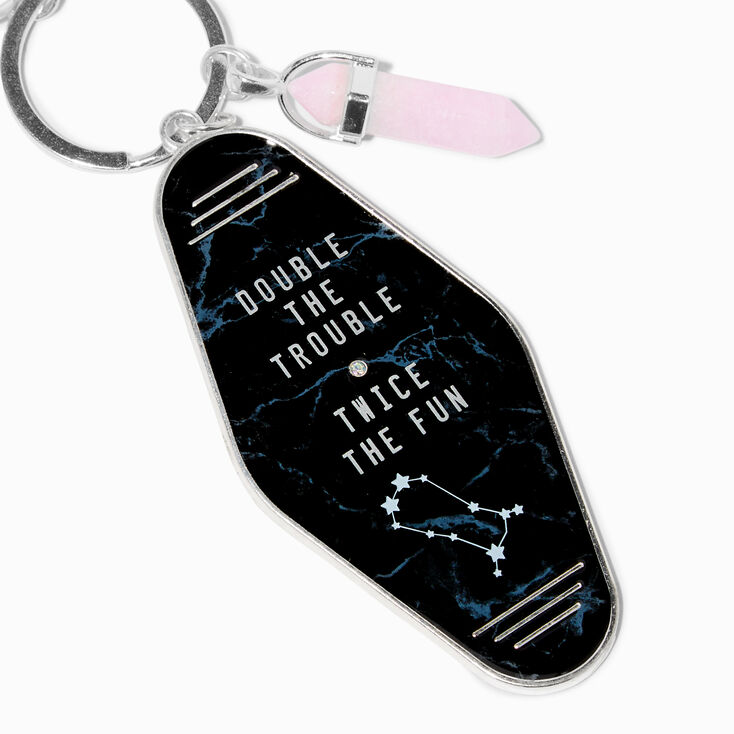 Retro Hotel Zodiac Keychain - Gemini,