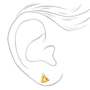 Sterling Silver Fast Food Stud Earrings - 3 Pack,