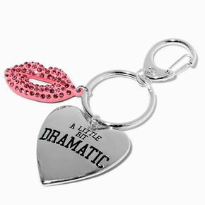 Mean Girls&trade; x ICING A Little Bit Dramatic Silver Heart Keychain,
