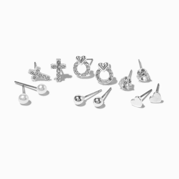 Mixed Metal Triple Triangle Drop Earrings,