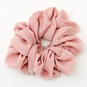 Giant Satin Hair Scrunchie - Blush Pink,