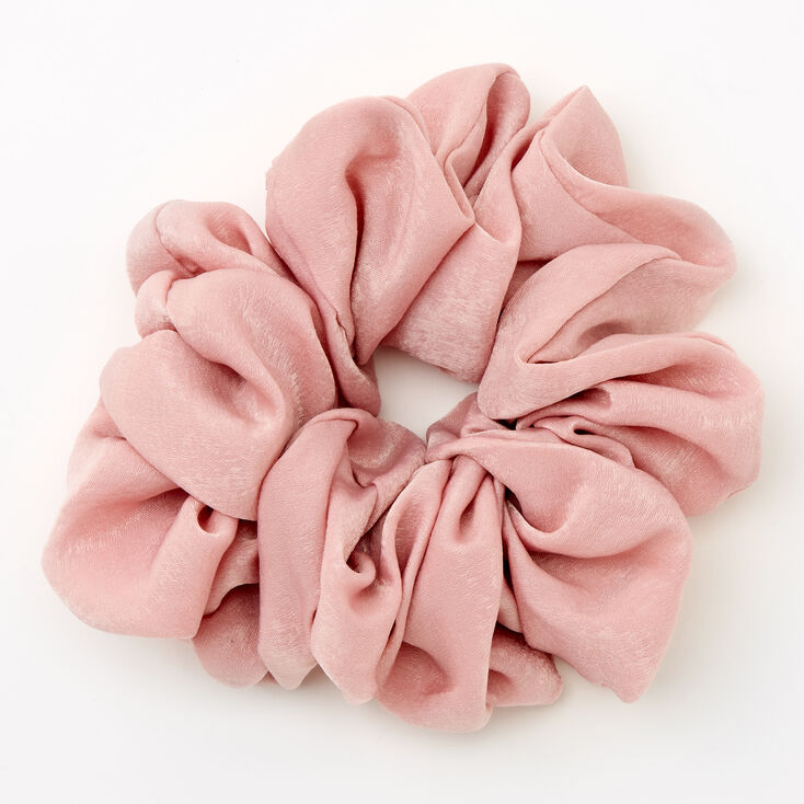 Giant Satin Hair Scrunchie - Blush Pink,