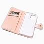Furry Pink Wristlet Phone Case - Fits iPhone&reg; 13 Pro Max,