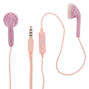 Metallic Leopard Earbuds - Pink,