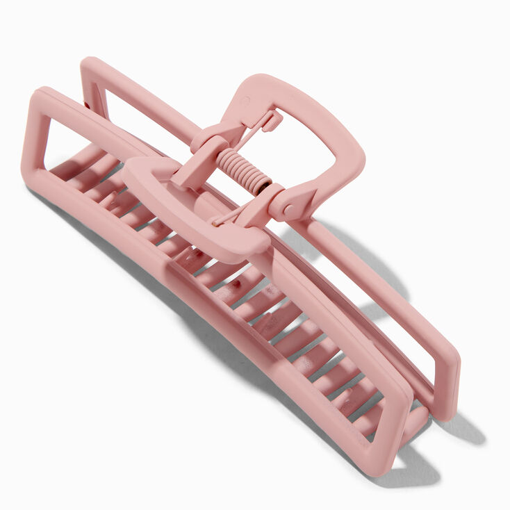 Mauve Large Rectangle Hair Claw,