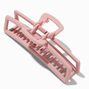 Mauve Large Rectangle Hair Claw,