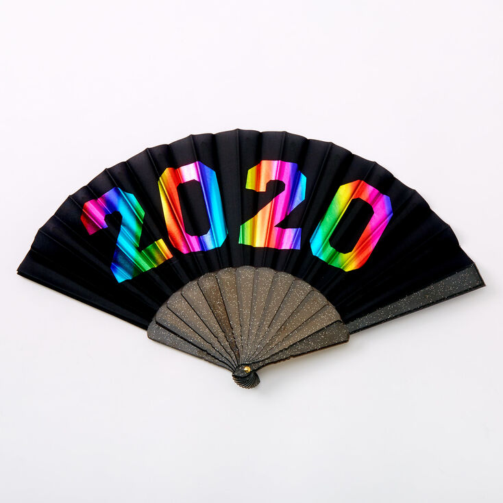 2020 Graduation Folding Fan - Black,