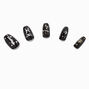 Pisces Birthday Squareletto Faux Nail Set - 24 Pack,