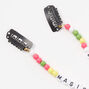 Bright Pastel Faux Hair Beads - 2 Pack,