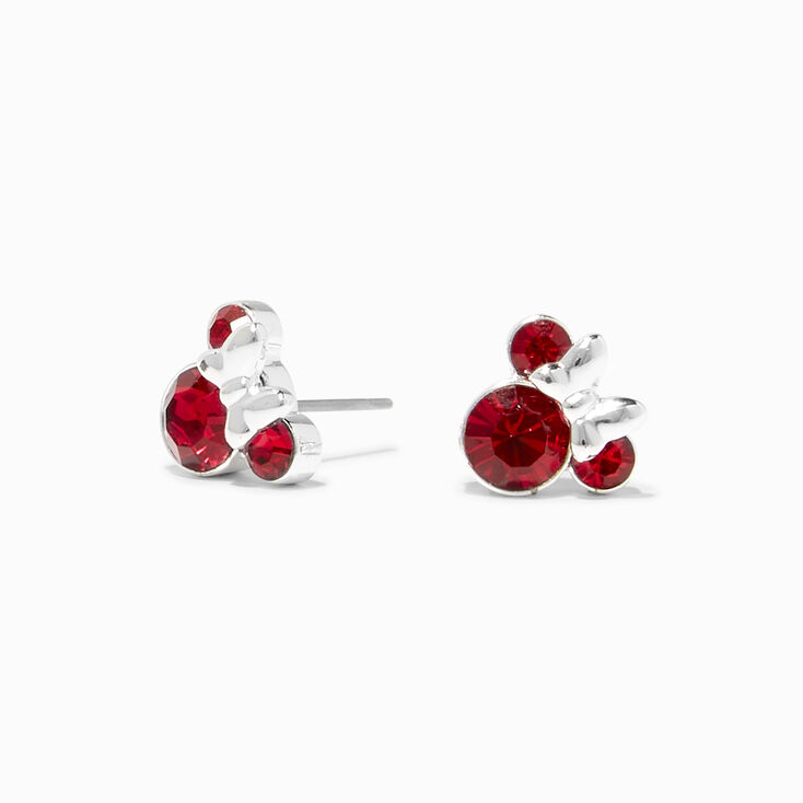 &copy;Disney Minnie Mouse Birthstone Sterling Silver Stud Earrings - July,