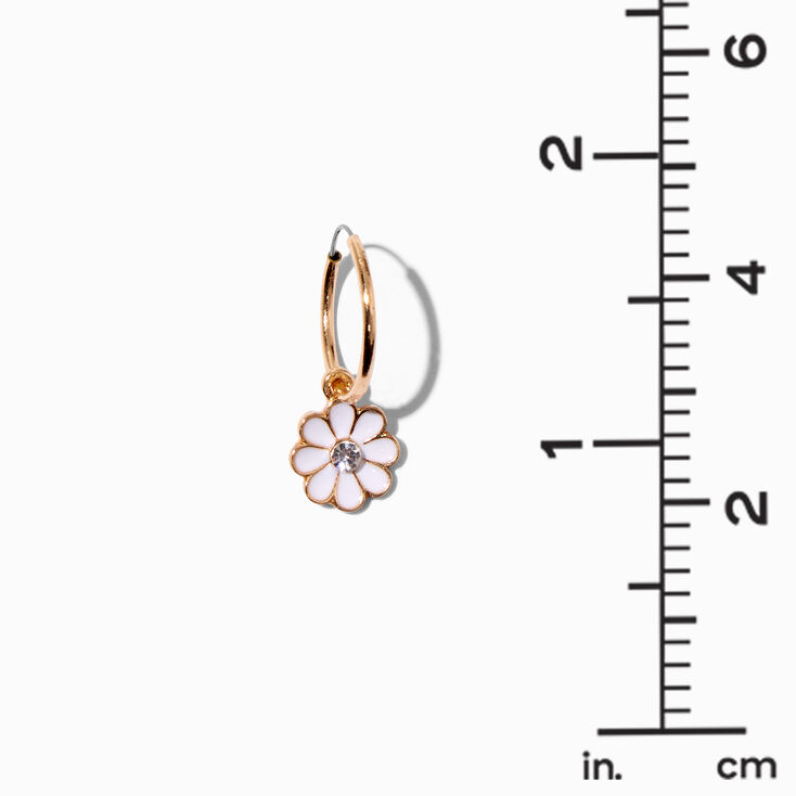 Gold Butterfly Daisy Mixed Earrings - 6 Pack,