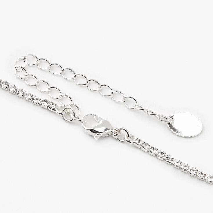 Silver Rhinestone Petal Jewelry Set - 2 Pack,