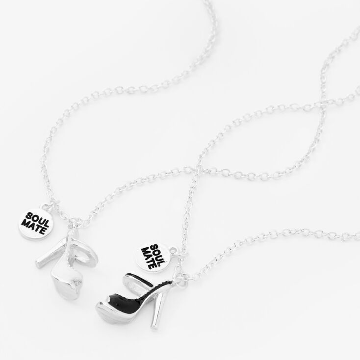 Best Friends Soul Mate High Heel Pendant Necklaces - 2 Pack,