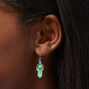 Green Mystical Gem 1&#39;&#39; Drop Earrings,
