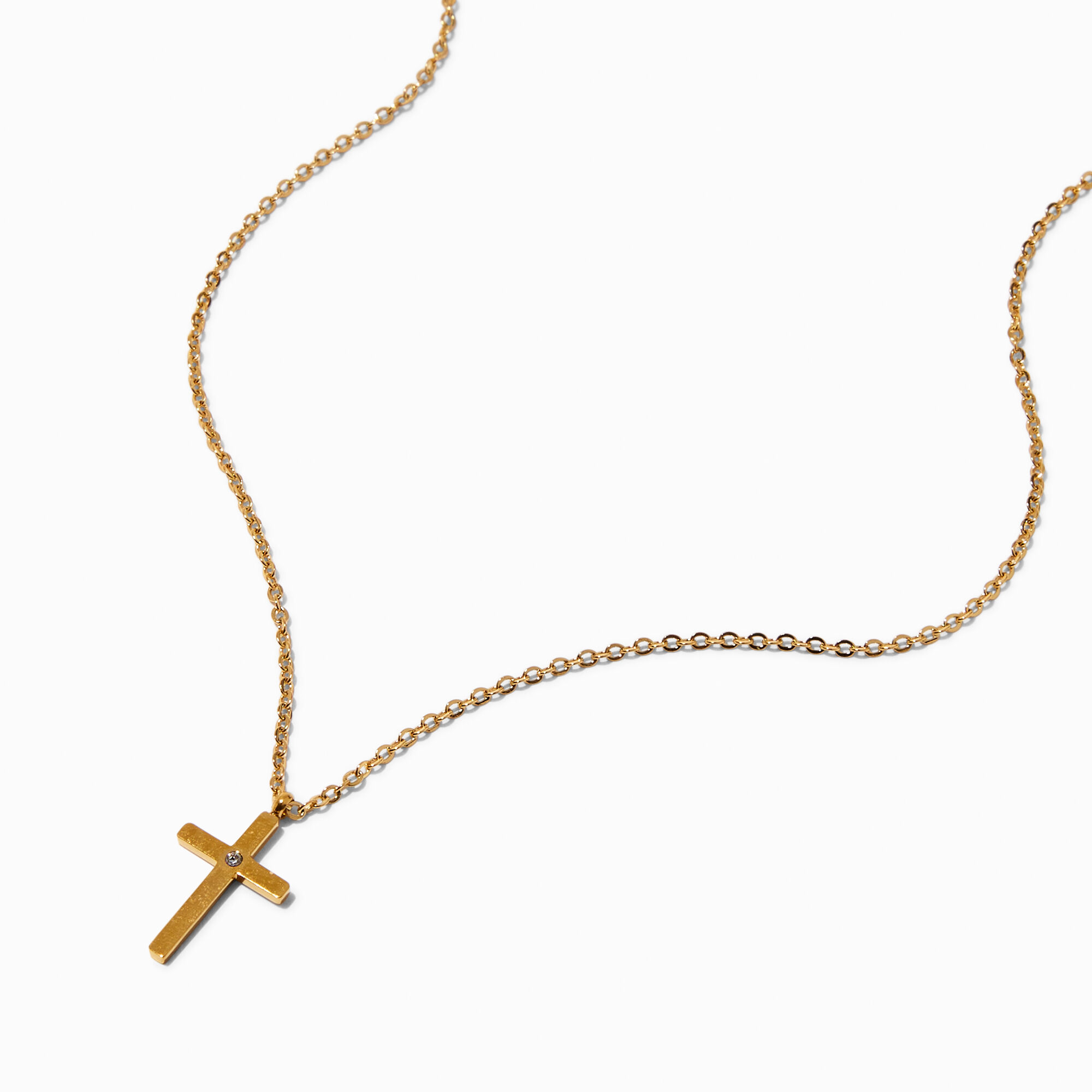 Cubic zirconia store cross pendant necklace