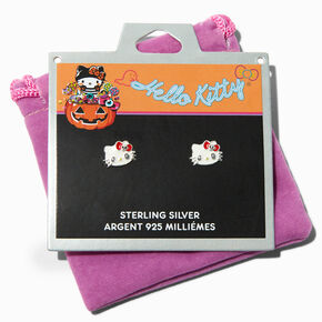 Sterling Silver Hello Kitty&reg; Halloween Stud Earrings,