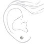 Sterling Silver Cubic Zirconia 5MM Round Cup Stud Earrings,