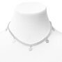 Silver Star Charm Chain Necklace,
