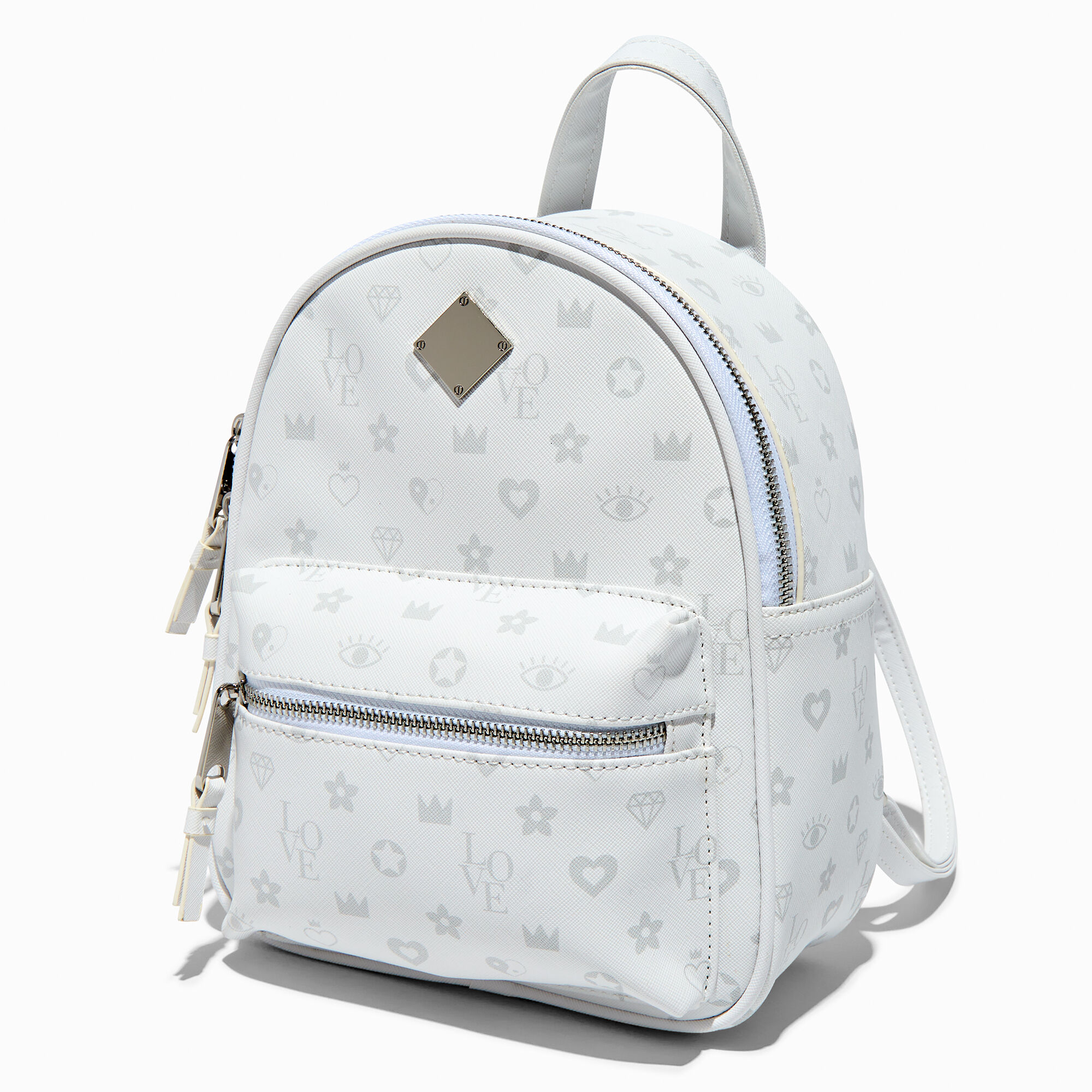 White Status Icons Small Backpack