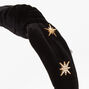 Ribbed Celestial Knotted Headband - Black,