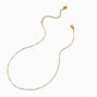 Gold-tone Stainless Steel Satellite Chain Necklace,