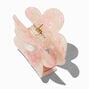 Pink Pearlized Flower Medium Hair Claw,