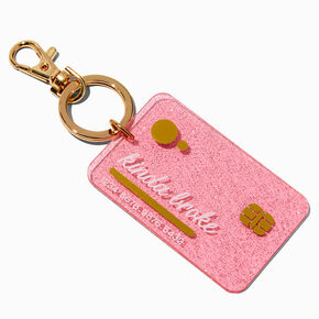 Initial Pink Stress Ball Keychain - A