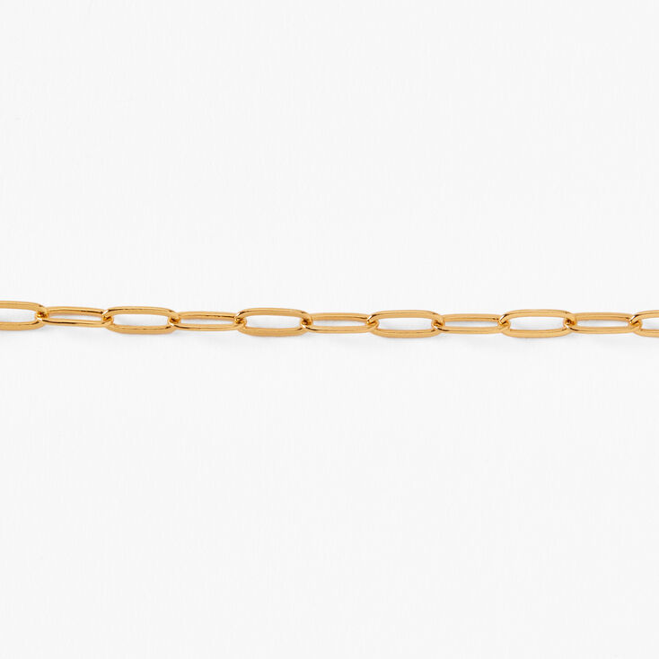 18kt Gold Plated Chain Link Bracelet,
