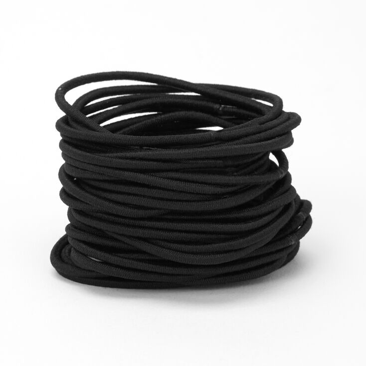 Black Lurex Hair Ties - 30 Pack,