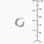 Gold-tone Wide Textured 20MM Hoop Earrings ,