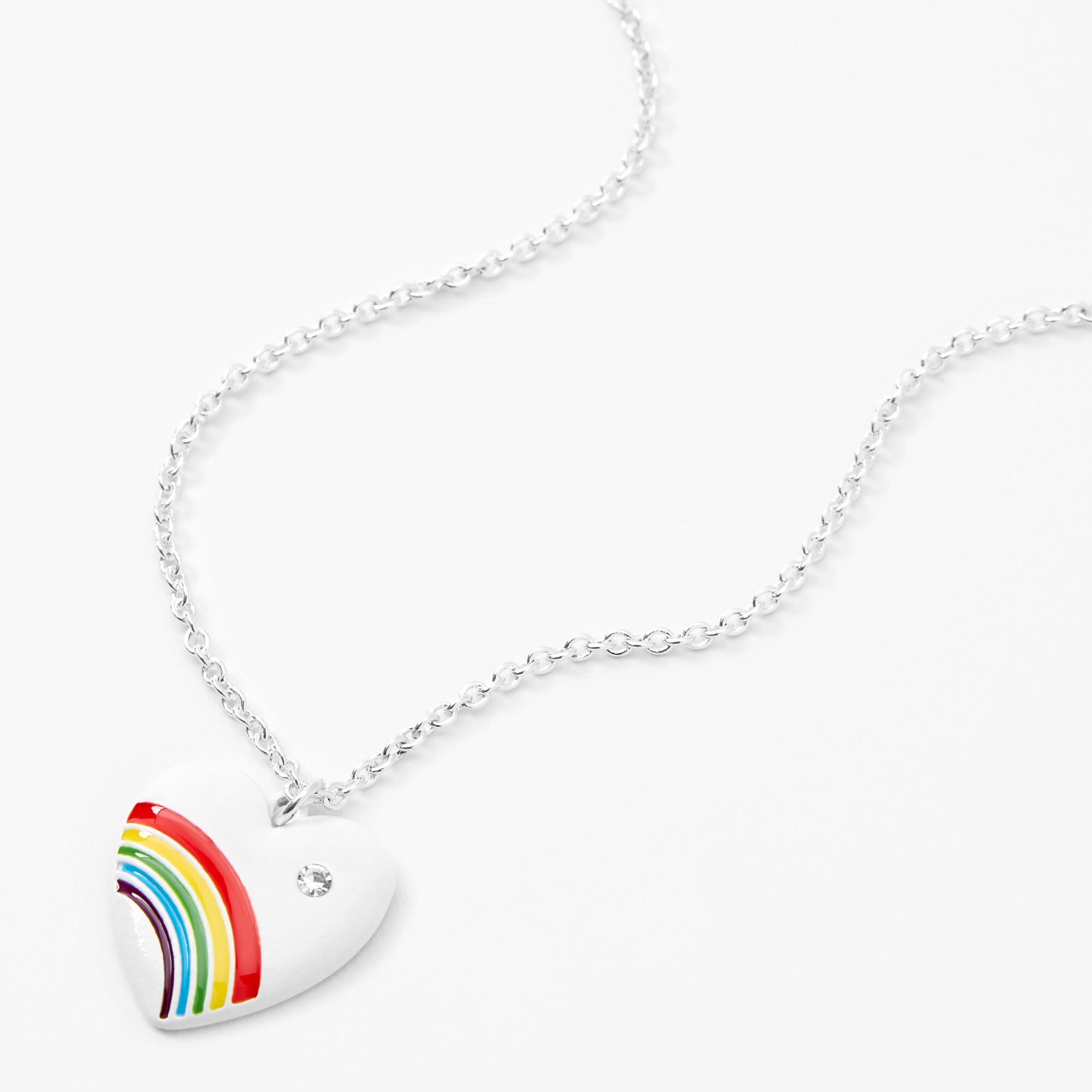 Rainbow Pride Heart Pendant
