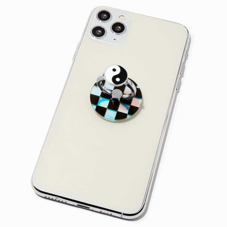Yin Yang Checkerboard Fidget Ring Stand,