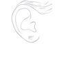 Silver &amp; Crystal Elephant Stud Earrings - White,