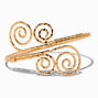 Gold-tone Swirl Arm Band ,