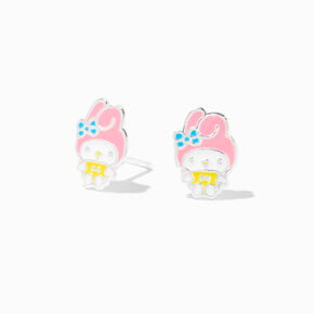 Sterling Silver Hello Kitty&reg; and Friends My Melody&trade; Enamel Stud Earrings,