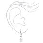 Silver Padlock Necklace, Earrings, &amp; Ring Set - 3 Pack,