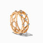 Gold-tone Weave Statement Ring,