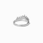 Silver Embellished Tiara Ring,