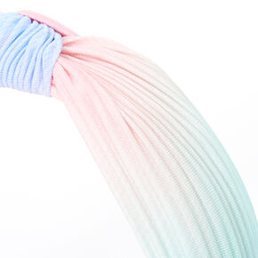 Pleated Pastel Ombre Knotted Headband,