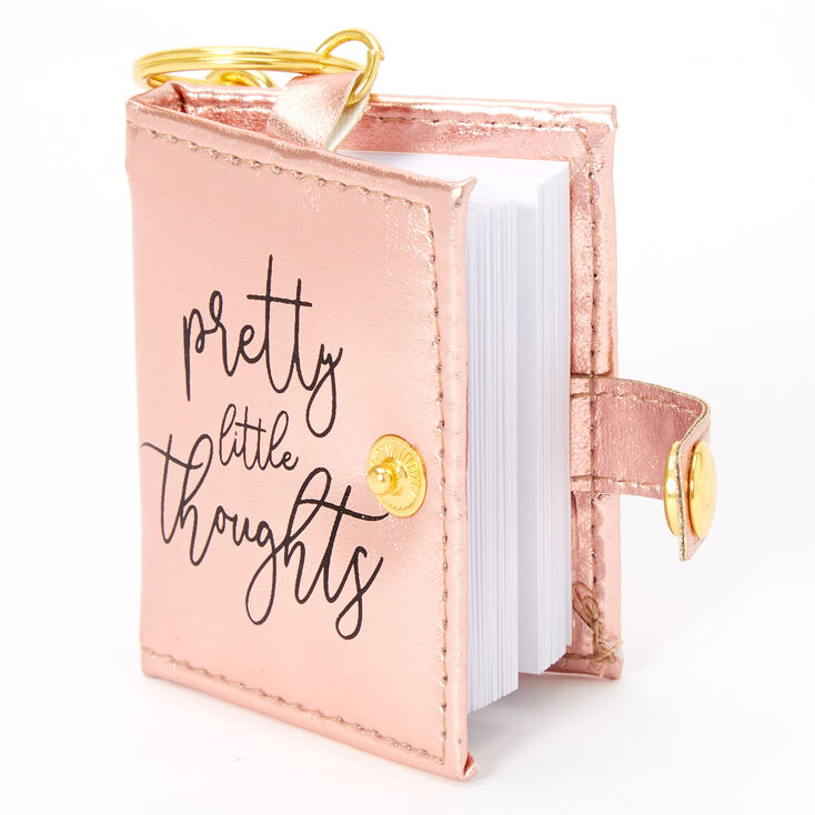 Pretty Little Thoughts Mini Diary Keychain - Pink,