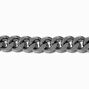 Silver-tone Mega Curb Chain Bracelet,