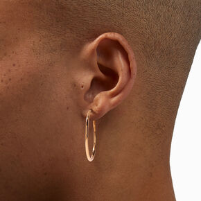 Gold 40MM Hoop Earrings,